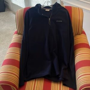 Men’s Columbia xl navy blue fleece vgc
